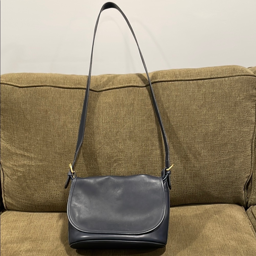 Elegant Navy Blue Shoulder Bag